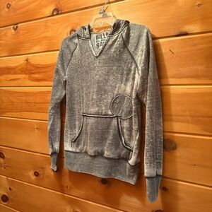 Billabong Gray Hooded Sweatshirt Relaxed Fit